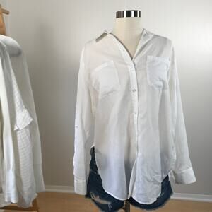 Drew • White Button Up Shirt